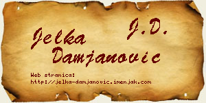 Jelka Damjanović vizit kartica